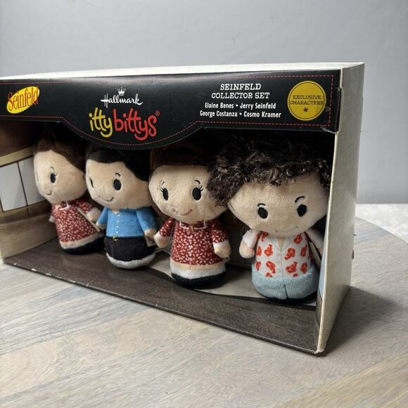 SEINFELD 4pc Plush Set Elaine Jerry Elaine Kramer Itty Bittys 2 ELAINES NOGEORGE - Picture 5 of 8